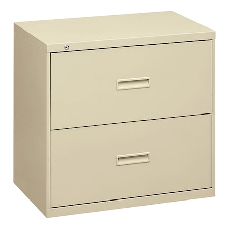 30 W 2 Drawer File Cabinet, Putty,  A4/Legal/Letter